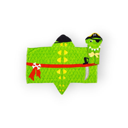Picture of HOODED TOWEL - ALIGATOR PIRATE